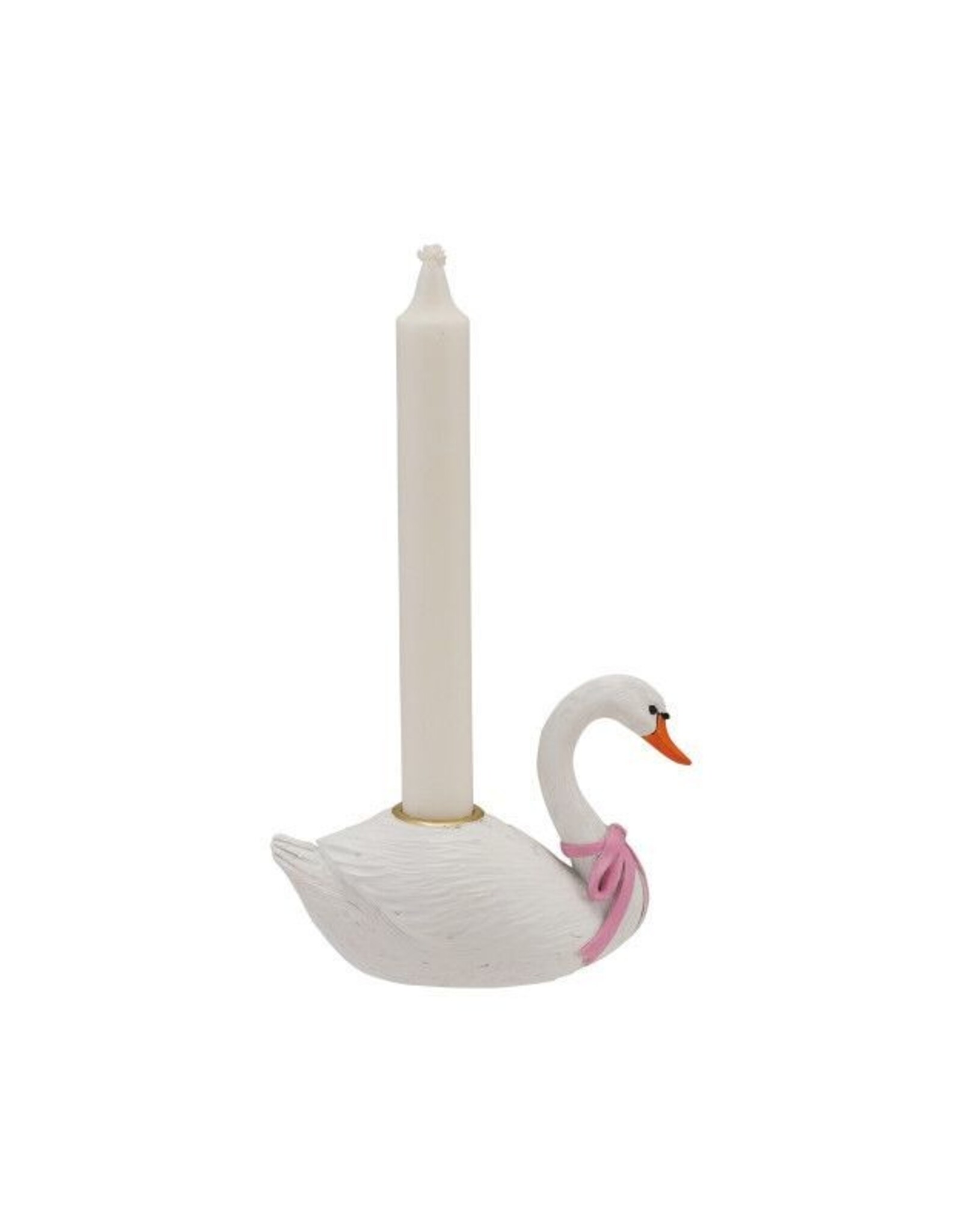 Hazel Mazel via Design Home Taper Candle Holder - Swan