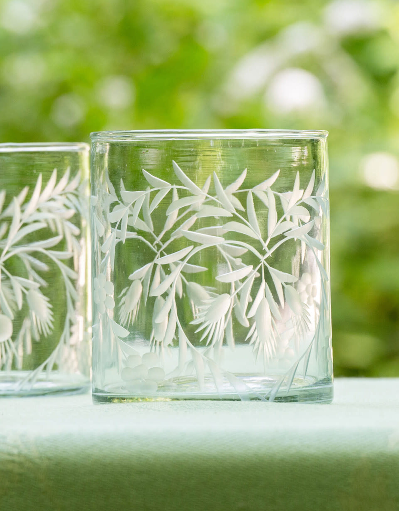 April Cornell Glass Tumbler - Flora, Short