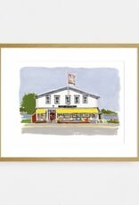 Kat Frick Miller - Art Print, Sunday at the Lahave Bakery, 8 x 10"