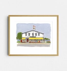Kat Frick Miller - Art Print, Sunday at the Lahave Bakery, 8 x 10"
