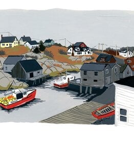Kat Frick Miller - Art Print, Lobster Boat in Peggy's Cove, 8 x 10"