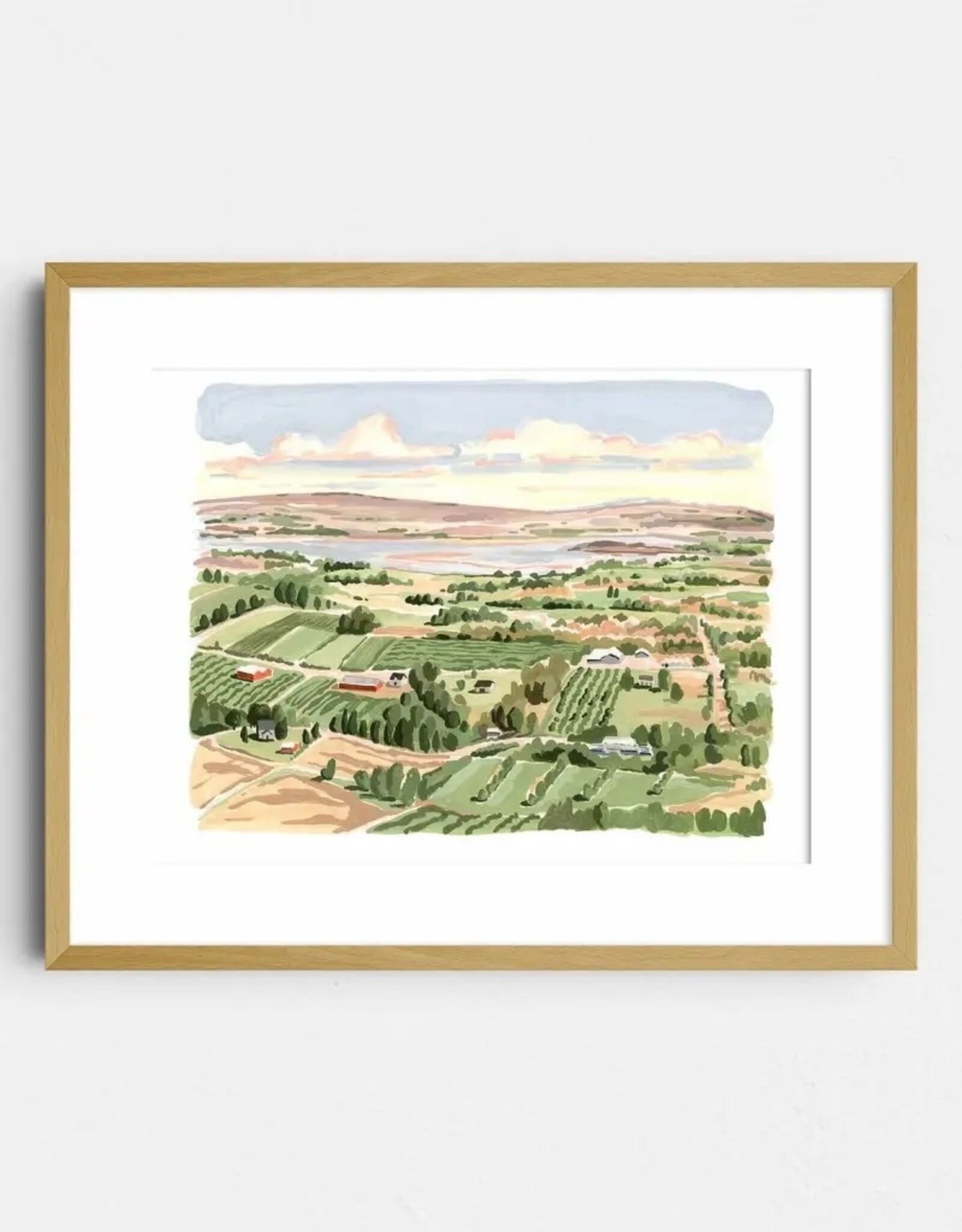 Kat Frick Miller - Art Print, Blomidon Look-off, 8 x 10"