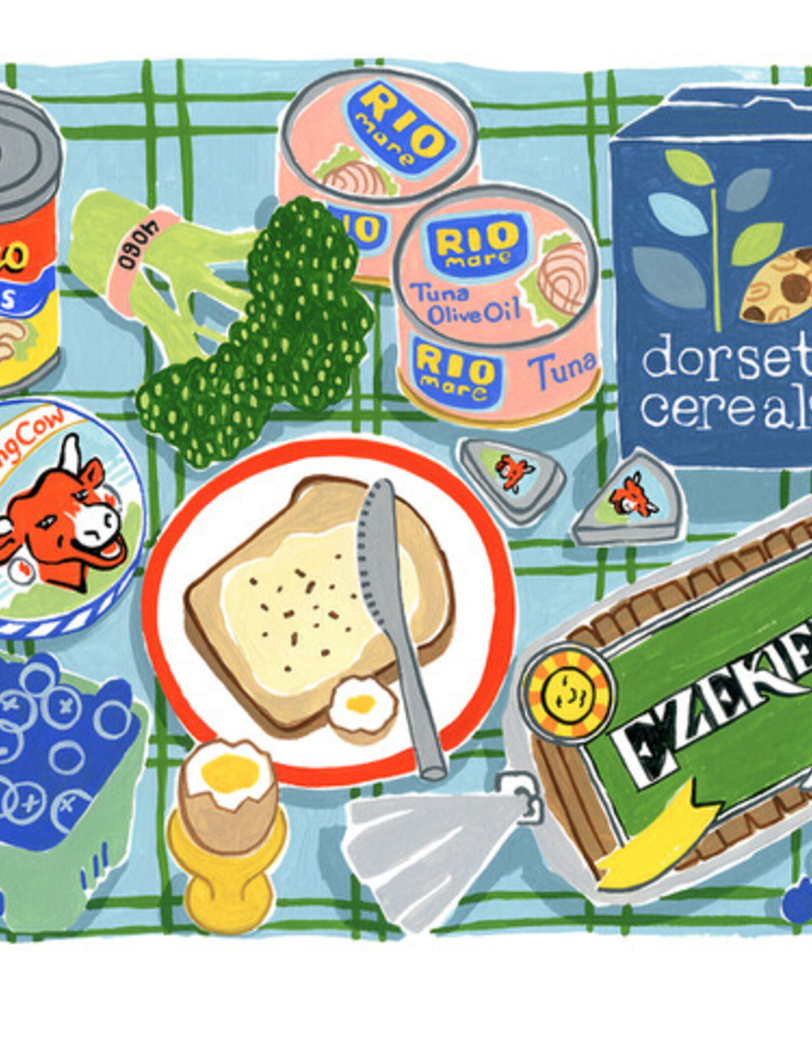 Kat Frick Miller - Art Print, Laughing Cow, 8 x 10"