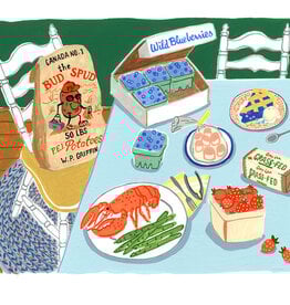 Kat Frick Miller - Art Print, A Maritime Kitchen, 8 x 10"