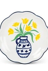Small Plate - Yellow Flower Vase