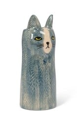Bud Vase - Grey Kitty