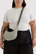 Baggu - Small Crescent Bag, Sage Stripe