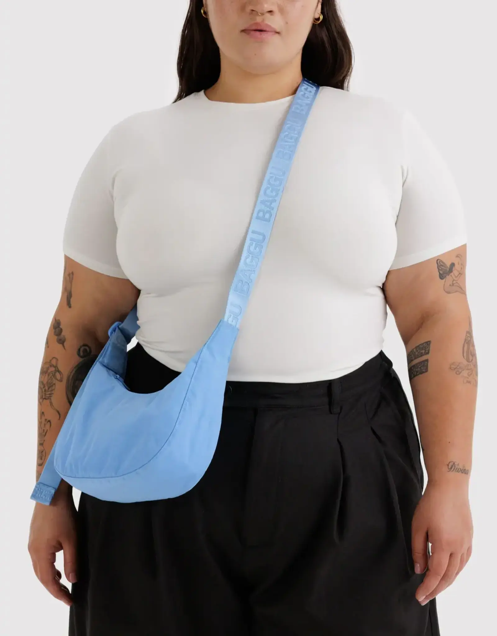 Baggu - Small Crescent Bag, Piscine