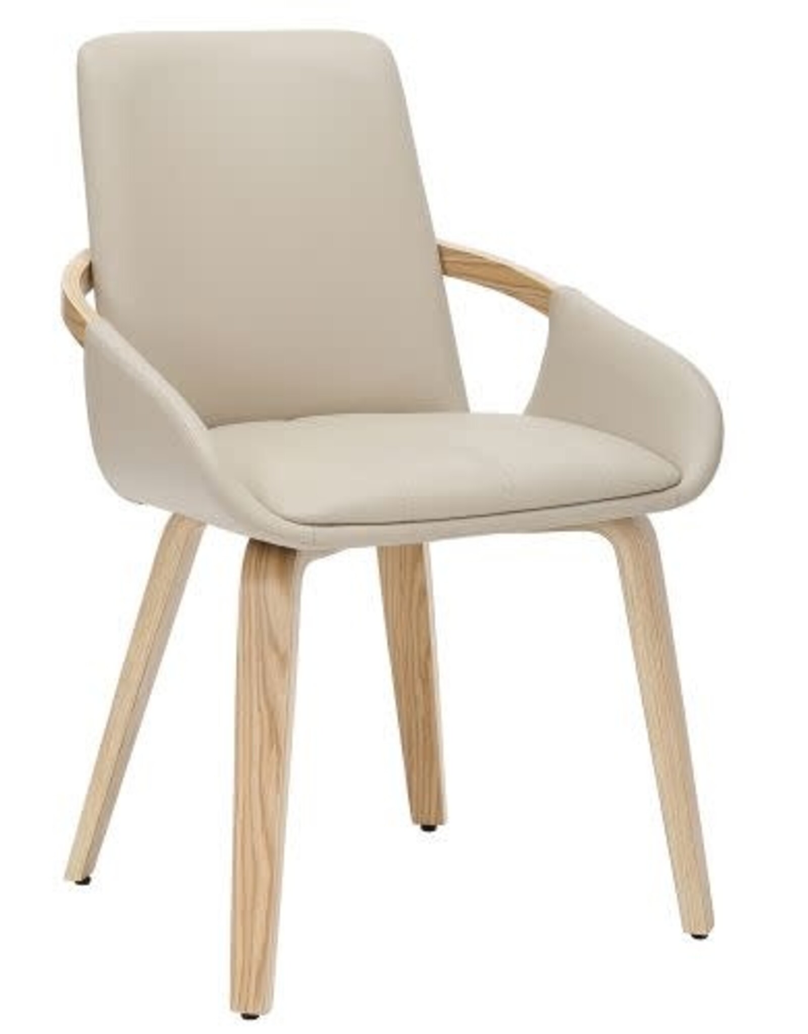 Dining Chair - Wood & Faux Leather