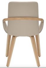 Dining Chair - Wood & Faux Leather