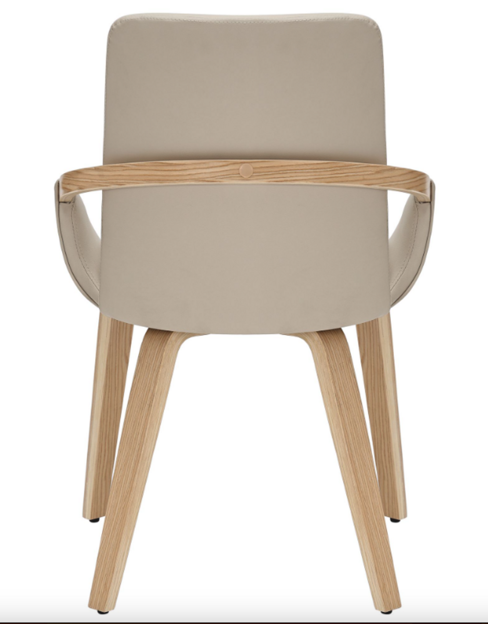 Dining Chair - Wood & Faux Leather