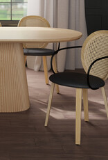 Dining Chair - Fellini Cane, Light Oak