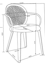 Dining Chair - Fellini Cane, Light Oak