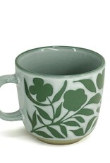Mug - Jumbo, Green Blossoms