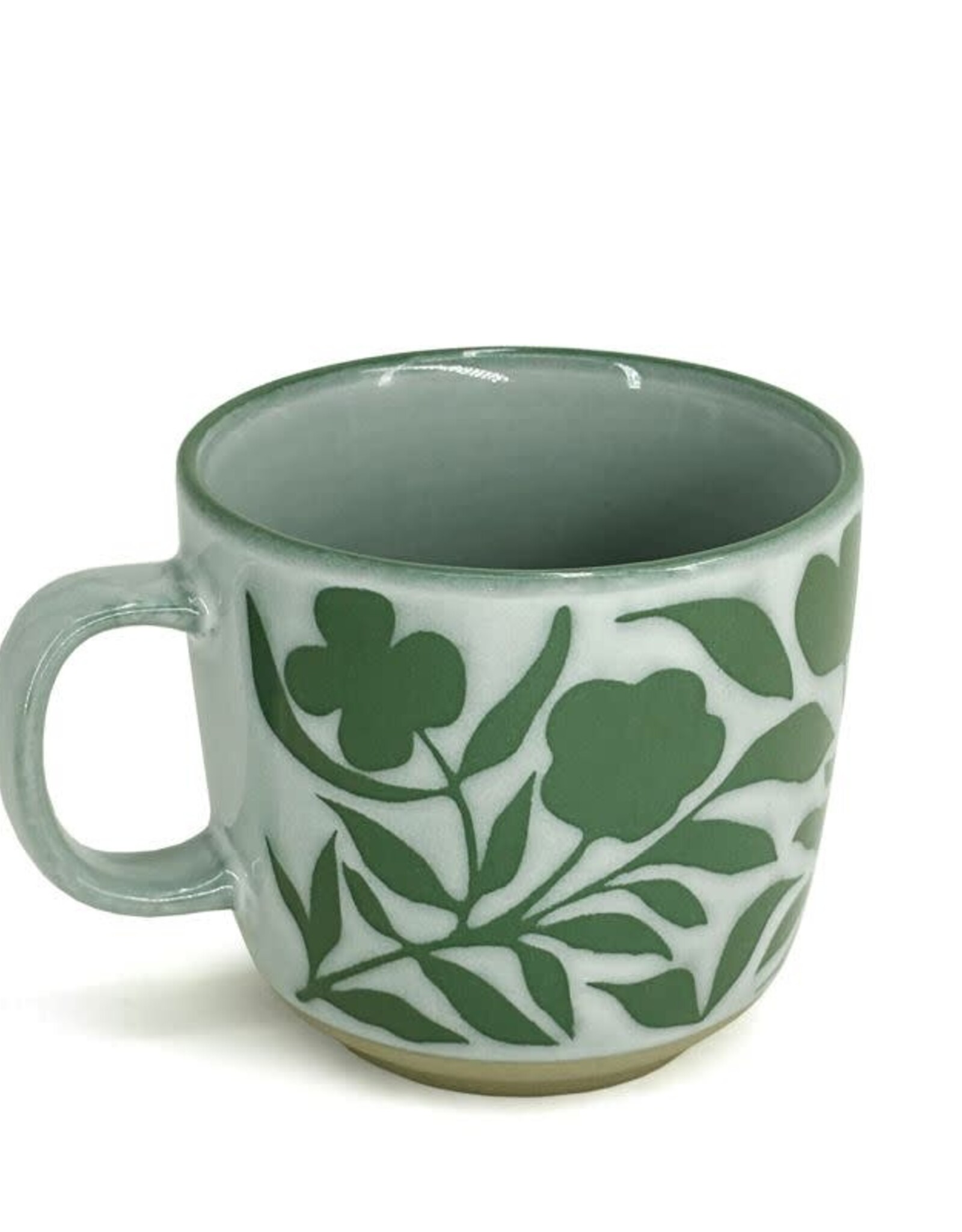 Mug - Jumbo, Green Blossoms