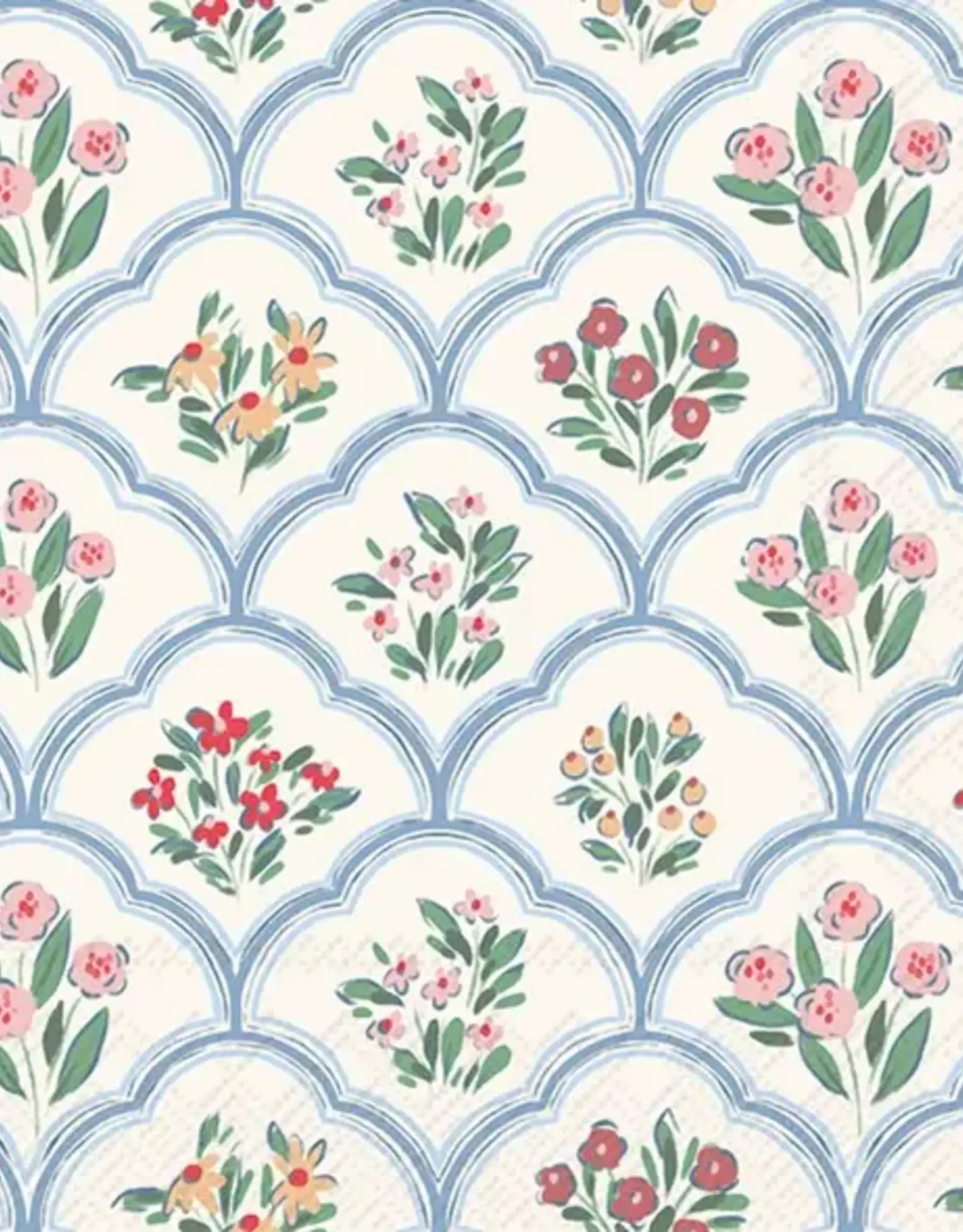 Paper Cocktail Napkin - Floral Lattice