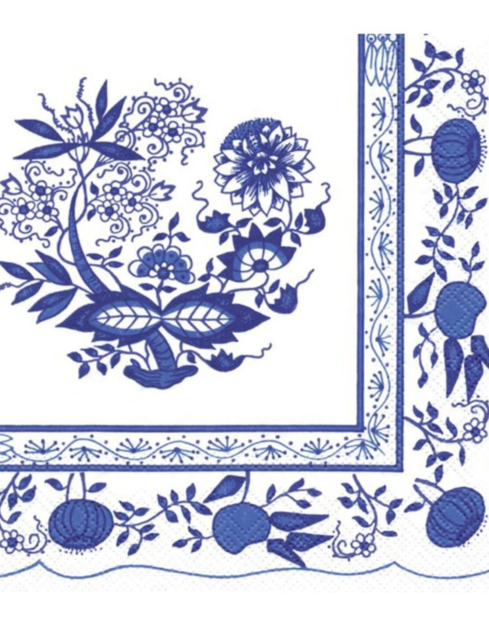 Paper Cocktail Napkin - Delft Flowers