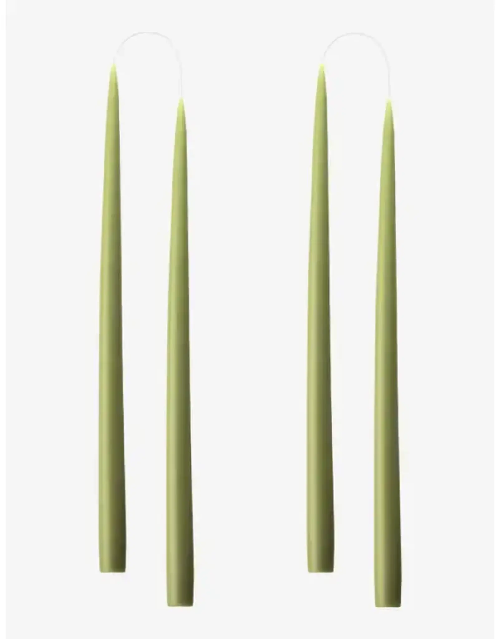 Taper Candle - Moss, 10"