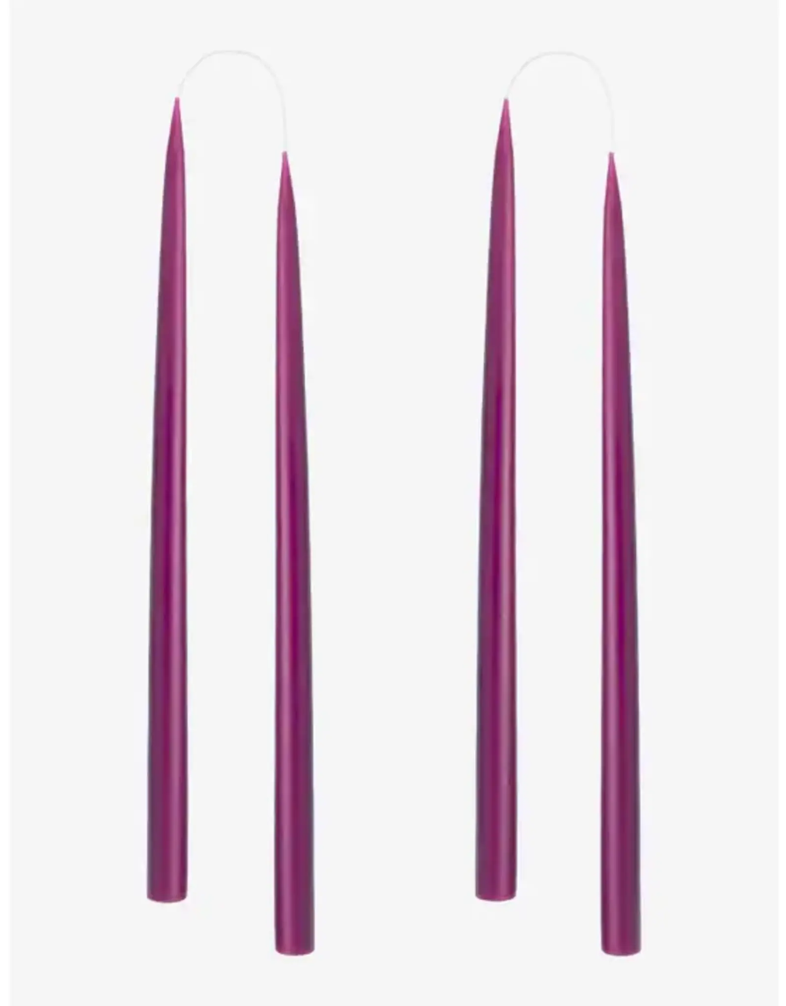Taper Candle - Plum, 10"