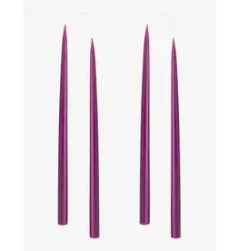 Taper Candle - Plum, 10"