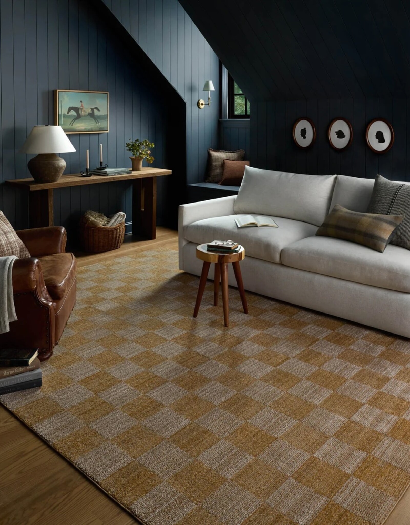 Rug - Apricot Check, 6'3" x 9'6"