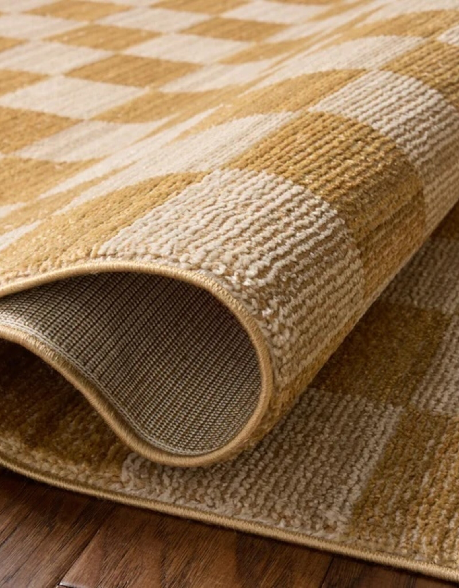 Rug - Apricot Check, 6'3" x 9'6"