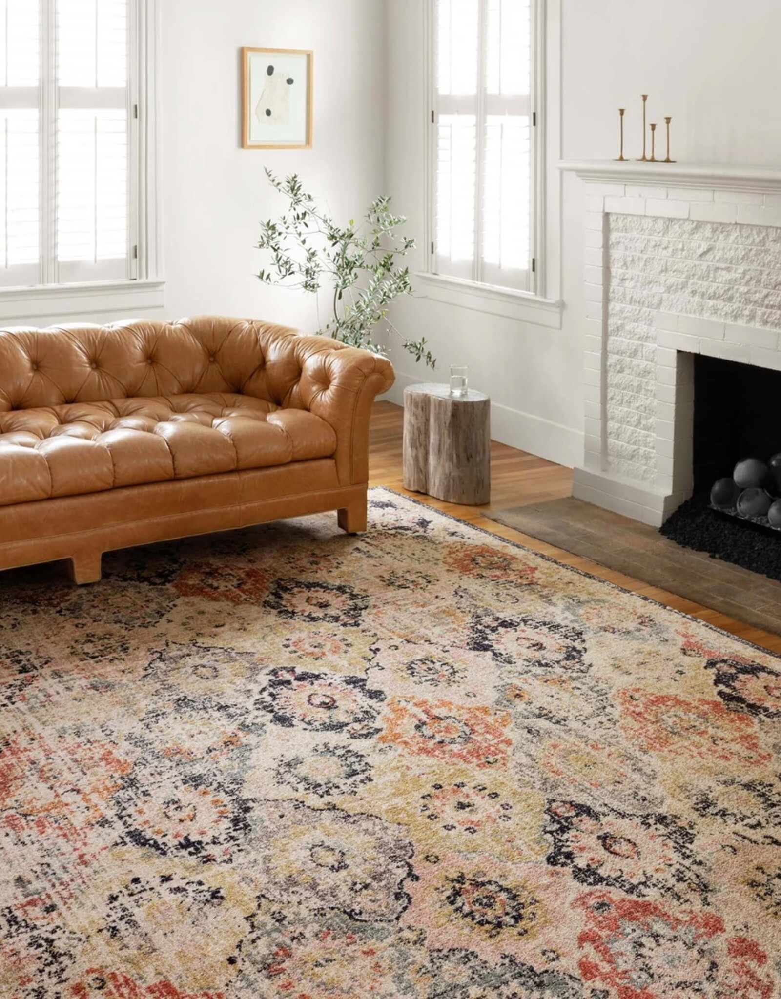 Rug - Jocelyn, Khaki/Multi, 6'7" x 9'7"