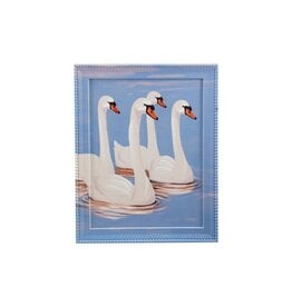 Hazel Mazel via Design Home Painted Frame Swan Wall Decor