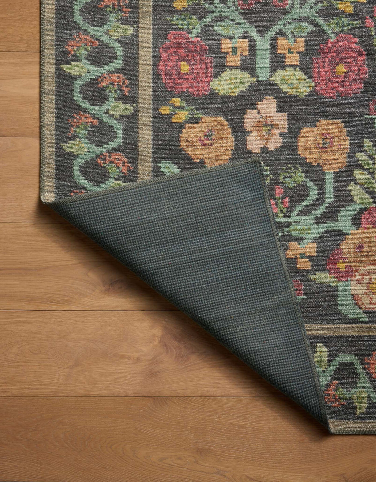 Rug - Rosa, Black, 7'6" x 9'6"