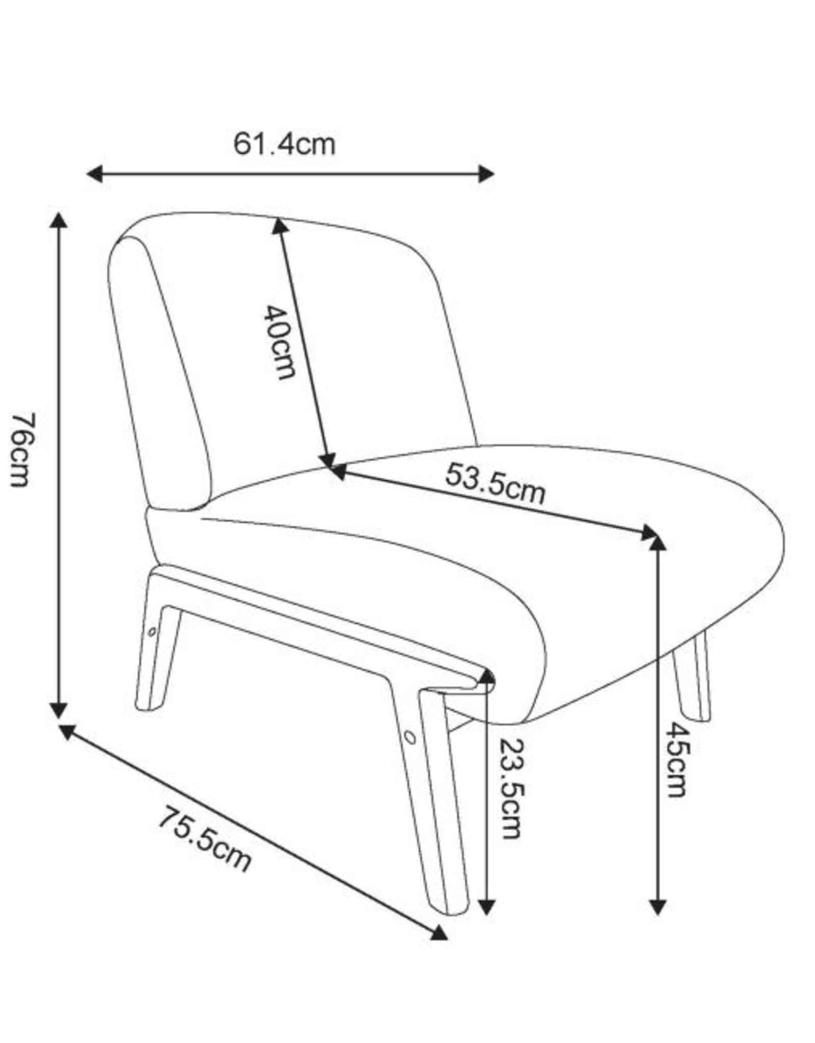 Chair - Halston, Dark Taupe
