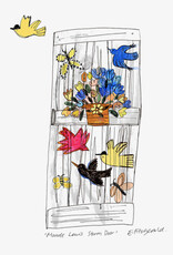 Emma Fitzgerald - Art Print, Maud Lewis Storm Door (White), 8.5 x 11"