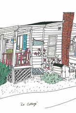 Emma Fitzgerald - Art Print - Le Cottage (White), 8.5 x 11"