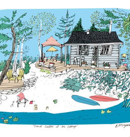 Emma Fitzgerald - Art Print, Sandcastles at the Cottage, 8.5 x 11"