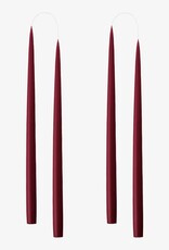 Taper Candle - Light Burgundy, 10"