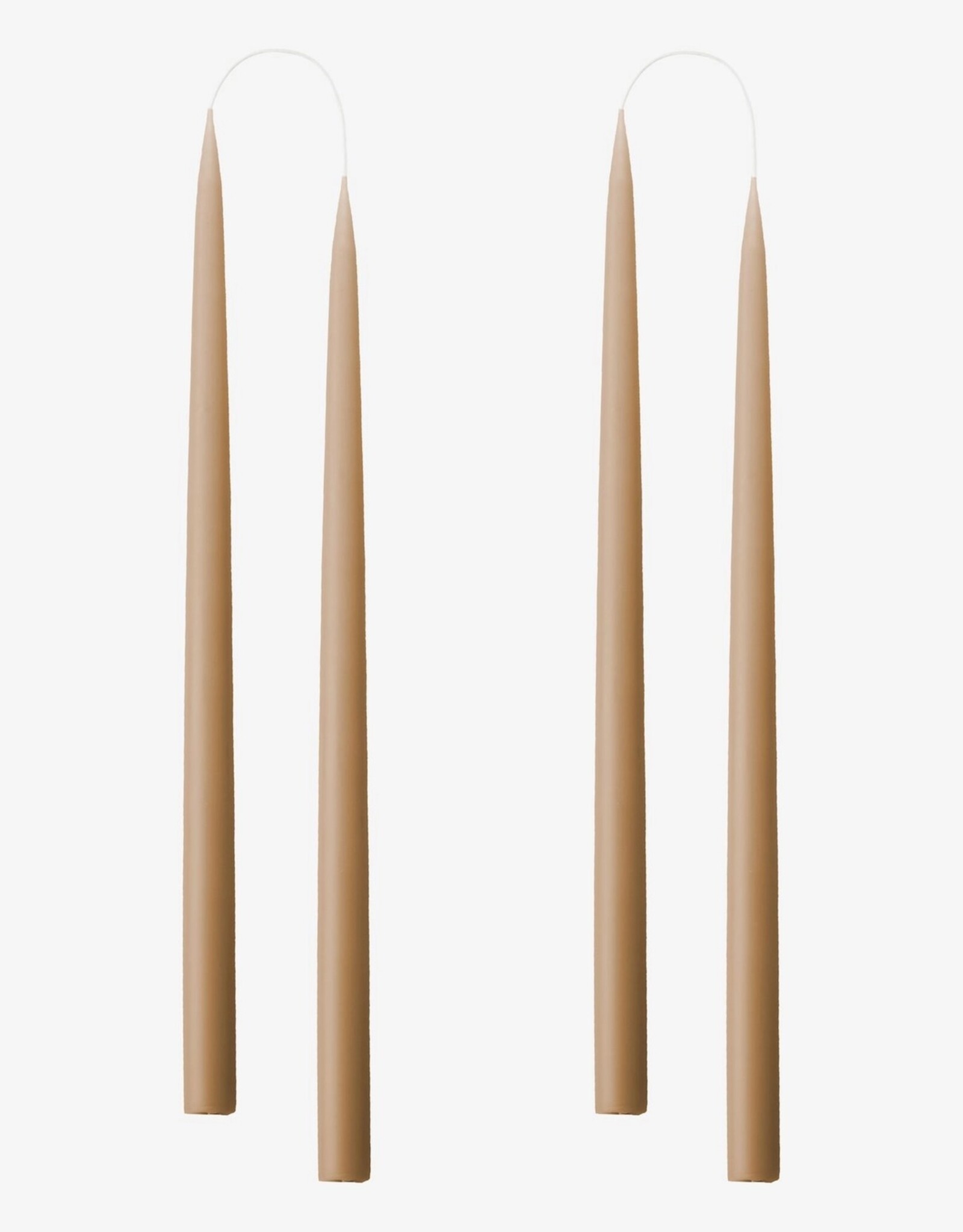 Taper Candle - Nougat, 8"