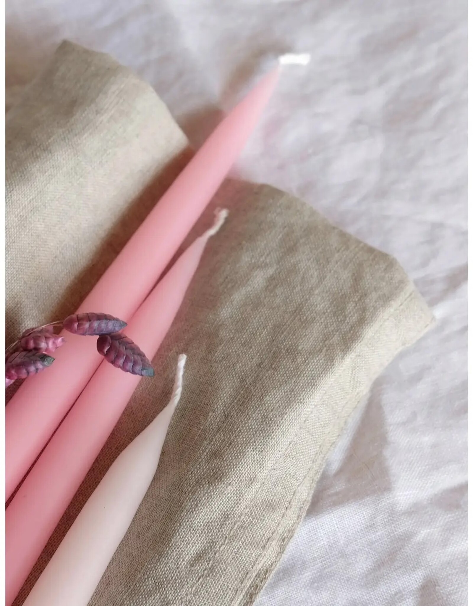 Taper Candle - Rosa, 10''
