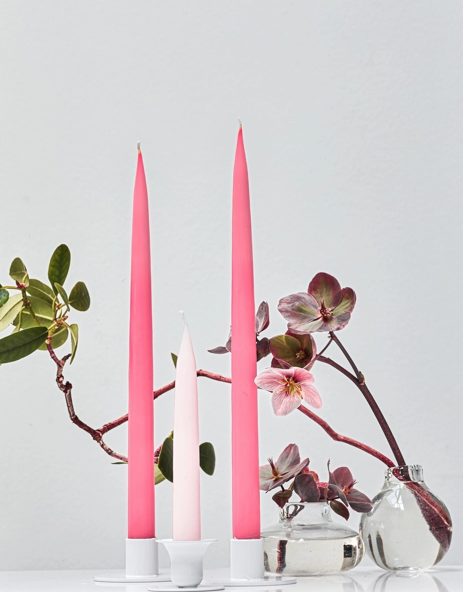 Taper Candle - Rosa, 10''