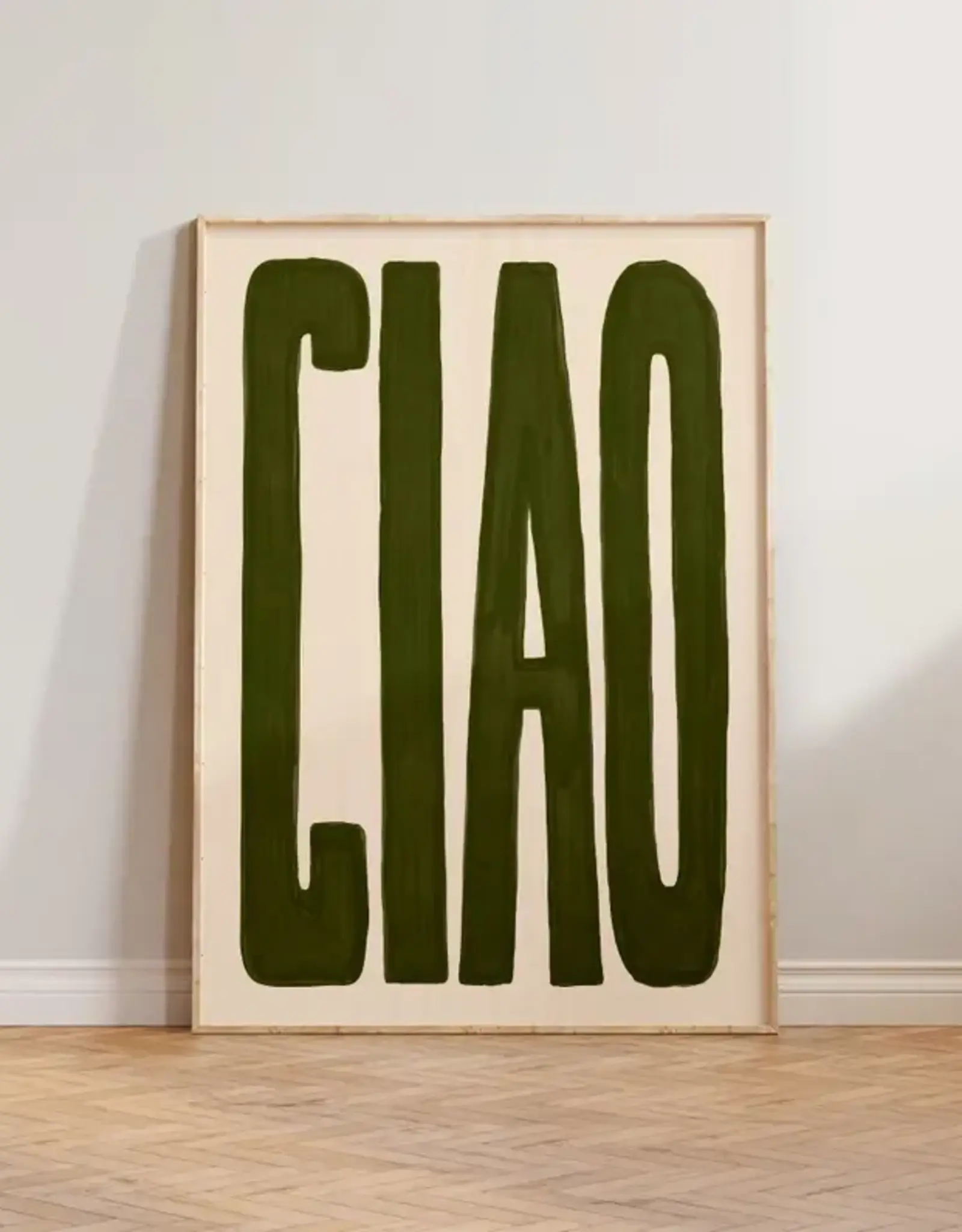 Art Print - Ciao, Green, 11.69" x 16.54"