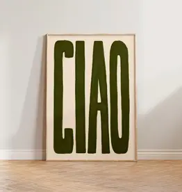 Art Print - Ciao, Green, 11.69" x 16.54"