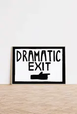 Art Print - Dramatic Exit, Hand Painted, 8.25" x 11.69"