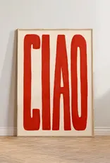 Art Print - Ciao, Red, 11.69" x 16.54"