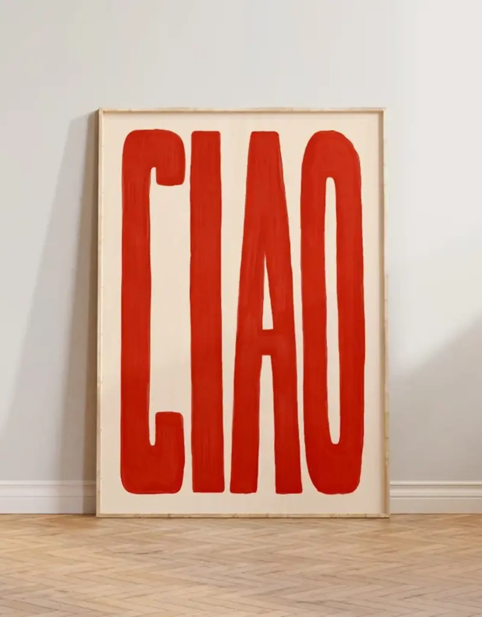 Art Print - Ciao, Red, 11.69" x 16.54"