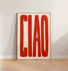 Art Print - Ciao, Red, 11.69" x 16.54"