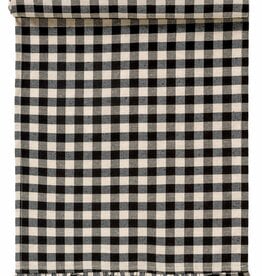 Table Runner - Black & Ivory Gingham