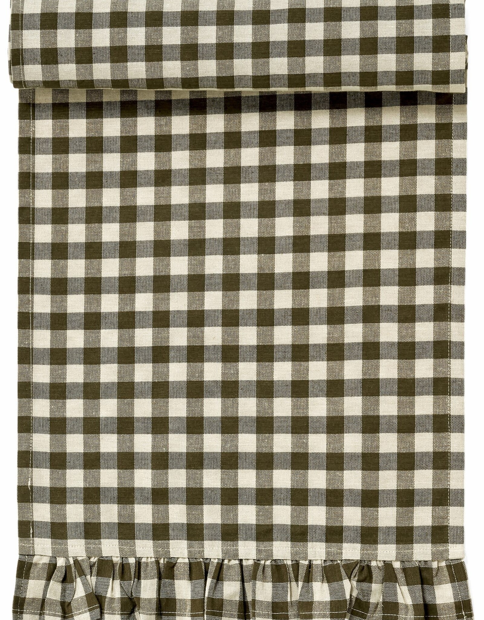 Table Runner - Green & Ivory Gingham