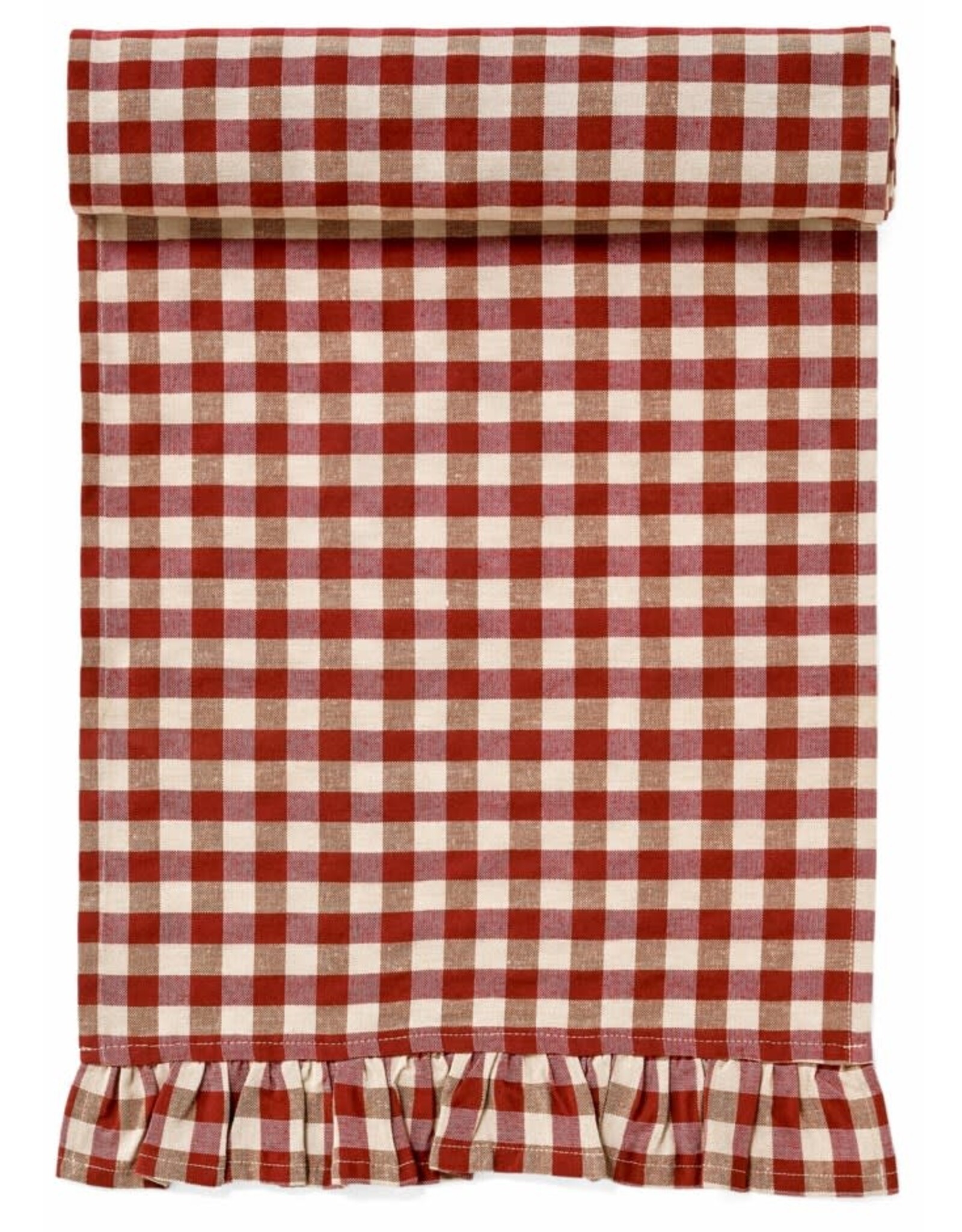 Table Runner - Red & Ivory Gingham