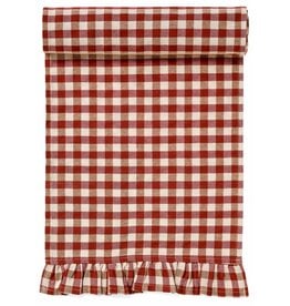 Table Runner - Red & Ivory Gingham
