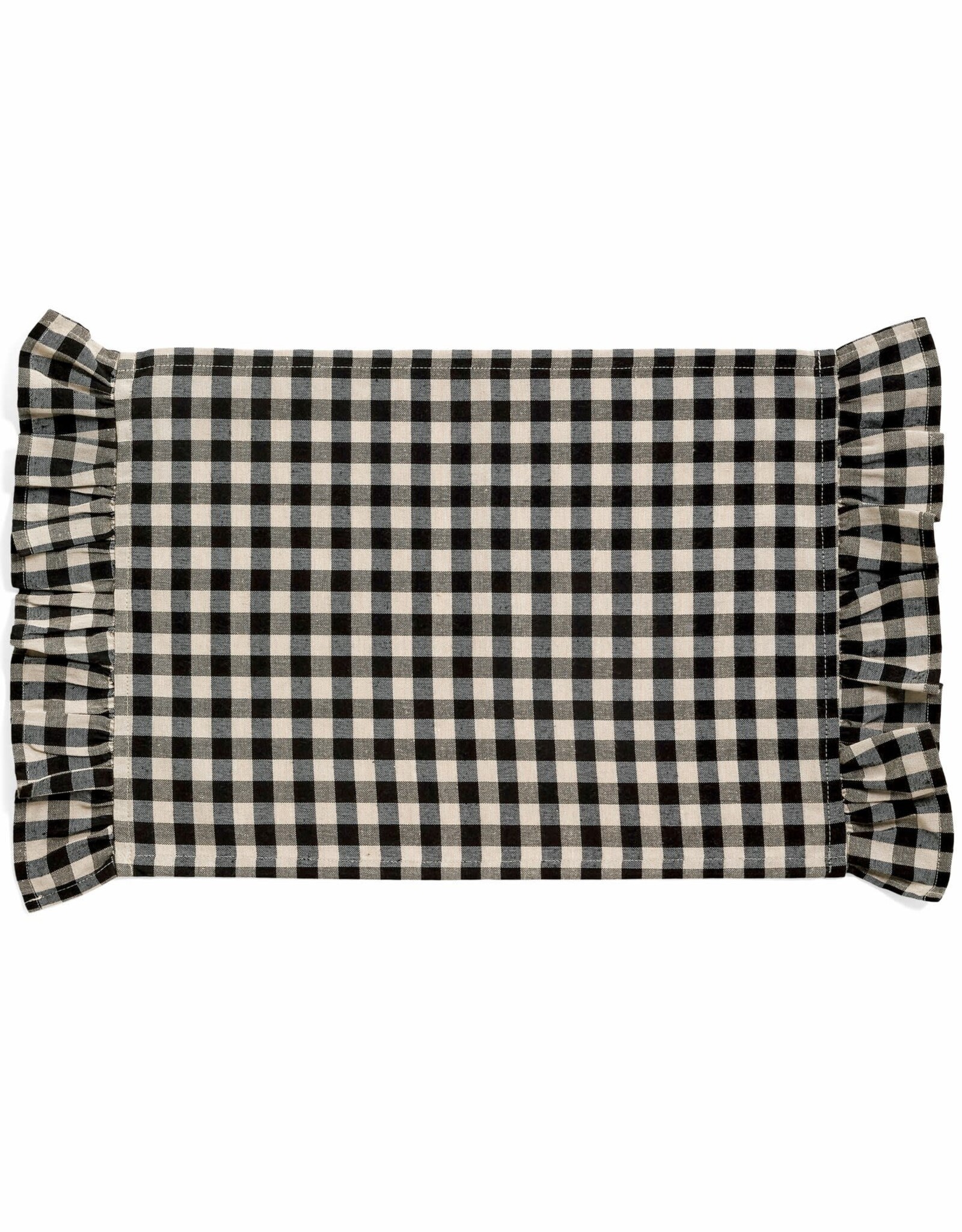 Placemat - Black & Ivory Gingham