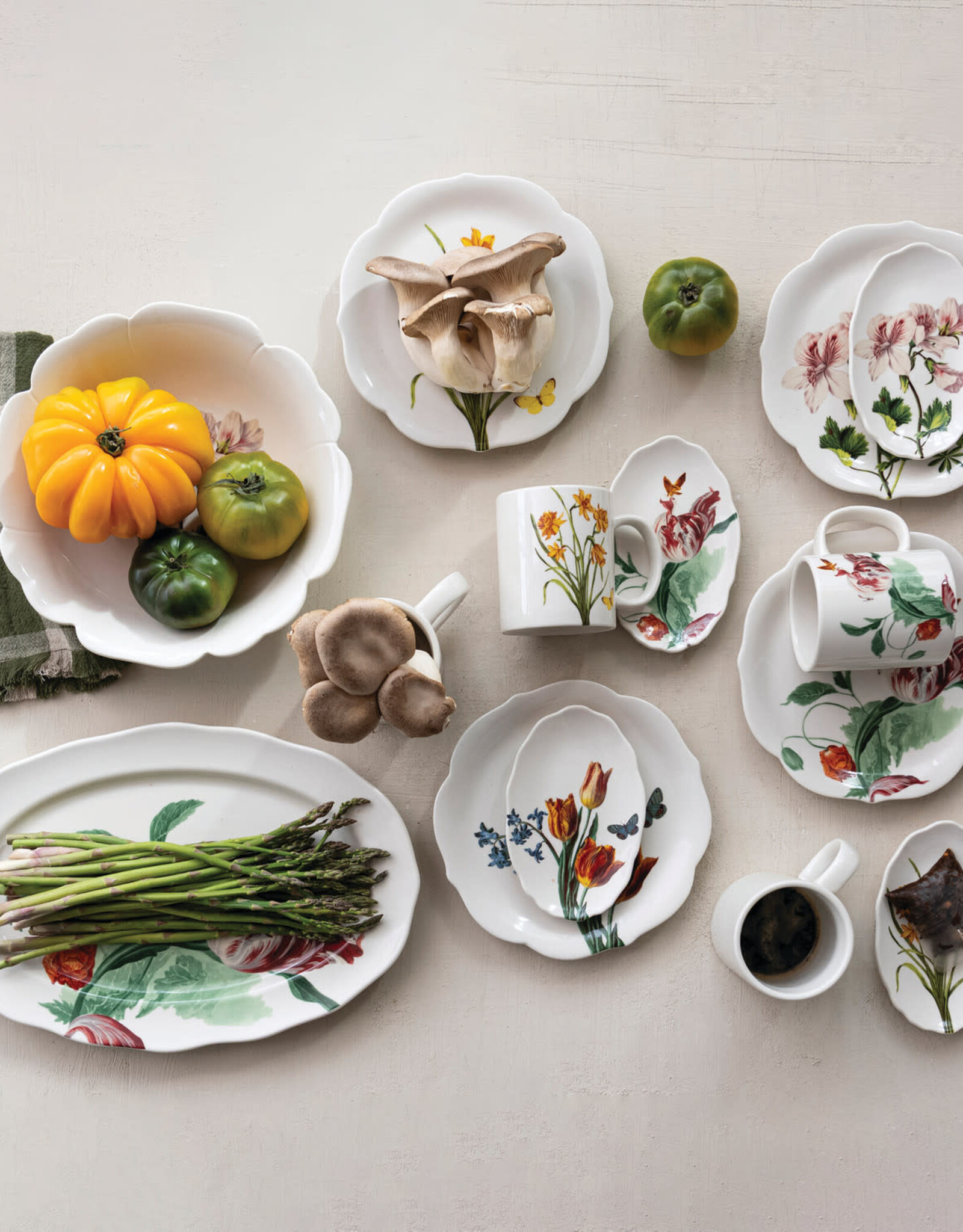 Serving Platter - Exotic Flower