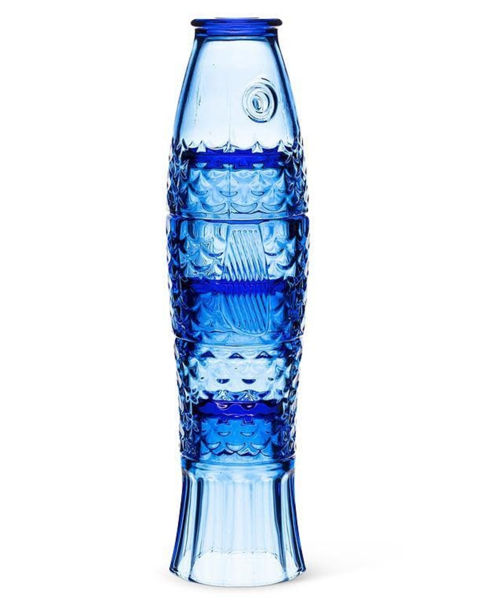 Glass - Stacking Fish, Set of 4, Blue